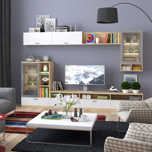 Mobile TV in Stile Americano Kejahome, Unità di Intrattenimento da Parete Pronta da Montare, Prodotto in Cina - Product Image 5