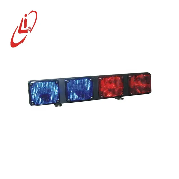 Barra de luz estroboscópica LYAF, luz de advertencia roja y azul, luz de precaución