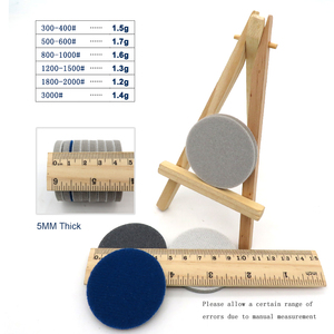 <span class=keywords><strong>Carta</strong></span> <span class=keywords><strong>vetrata</strong></span> in schiuma di spugna da 2 pollici 50MM a 300 3000 con gancio e passante per levigatura per lucidare e macinare gli accessori degli utensili elettrici - Product Image 3