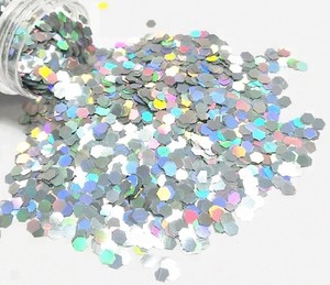 Xucai Glitter Powder Fine Bio Glitter Festival Artesaní<span class=keywords><strong>a</strong></span> Holográfica Poliéster Plata Glitter Shaker Fiesta promocional <span class=keywords><strong>a</strong></span> granel - Product Image 1