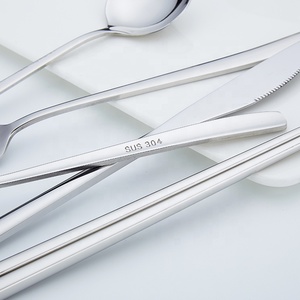 Stocked Food Grade 18/8 Gold Plating Stainless Steel Modern Minimalist Flatware Korea Style Camping <strong>Table</strong> <strong>Spoon</strong> with Laser Logo - Product Image 3