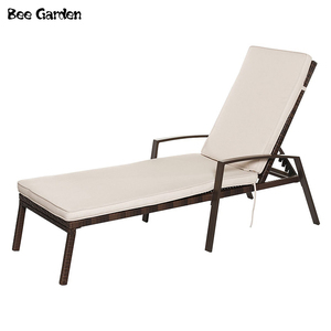 Nuevo Diseño PE <span class=keywords><strong>Rattan</strong></span> Furniture Hotel Pool <span class=keywords><strong>Tumbona</strong></span> Cama Sofá Al Aire Libre Sofá Cama - Product Image 5