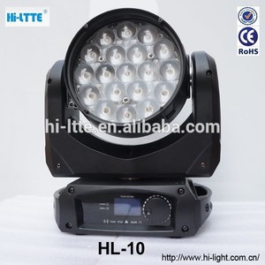 Zoom 19 x 10 w led cabeza móvil wash <span class=keywords><strong>light</strong></span> luz de <span class=keywords><strong>la</strong></span> colada rgbw ( HL-10 ) - Product Image 2