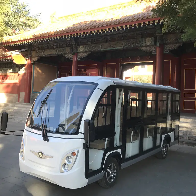 CE certification14 passager חשמלי resort רכב/אוטובוס תיור/תיירות חשמלי רכב עם דלת בשימוש סניק לarear