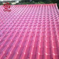 Isı geçirmez plastik ispanyol tipi çatı kiremiti oluklu plastik pvc çatı levhaları