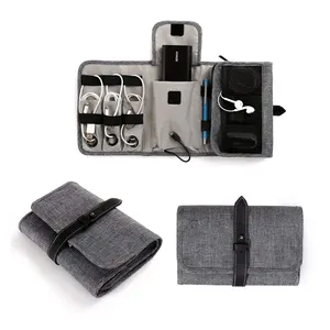 High quality Compact Travel Cable Organizer Portable Electronics Accessories Bag Hard Drive Case for Various USB