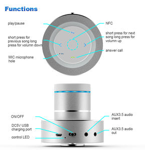 <span class=keywords><strong>2026</strong></span>年最高のユニークな販促ギフト、Adin S8BTワイヤレス26W振動スピーカー、メタルキャビネットと1400mAhバッテリー搭載 - Product Image 3