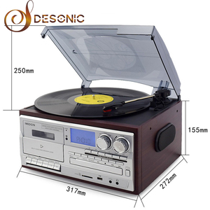 DESONIC Compact <span class=keywords><strong>CD</strong></span> MP3 bt Platine Tourne-Disque avec <span class=keywords><strong>Cassette</strong></span> et d'enregistrement USB AM/FM <span class=keywords><strong>Radio</strong></span> AVEC Haut-parleurs gramophone - Product Image 5