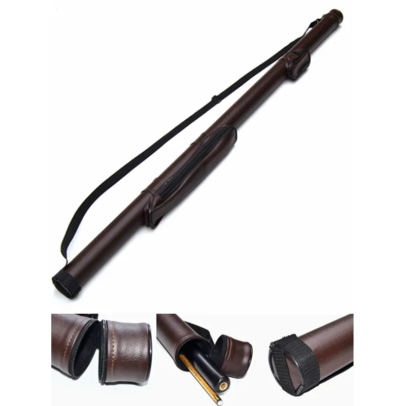 billiard leather cue case for one/ two piece snooker cue