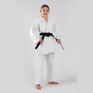 WhiteJudo Gi 유니폼 450g 중량 대나무 패브릭 WJF 승인