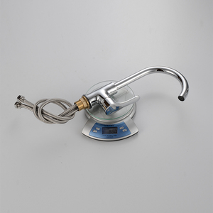 Robinet de cuisine moderne chromé à une <span class=keywords><strong>poignée</strong></span>, pivotant à 360 degrés, pour bar d'eau chaude et froide/évier de préparation, vanne en céramique à un trou - Product Image 4