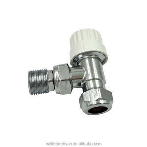 Vannes de bloc de <span class=keywords><strong>radiateur</strong></span> de porte-serviettes chauffantes en laiton chromé de qualité finition à économie d'énergie avec poignées Lockshield pour une utilisation scolaire - Product Image 3