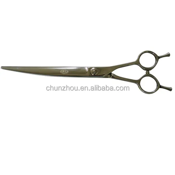 8 inch curved stainless steel dog grooming scissor