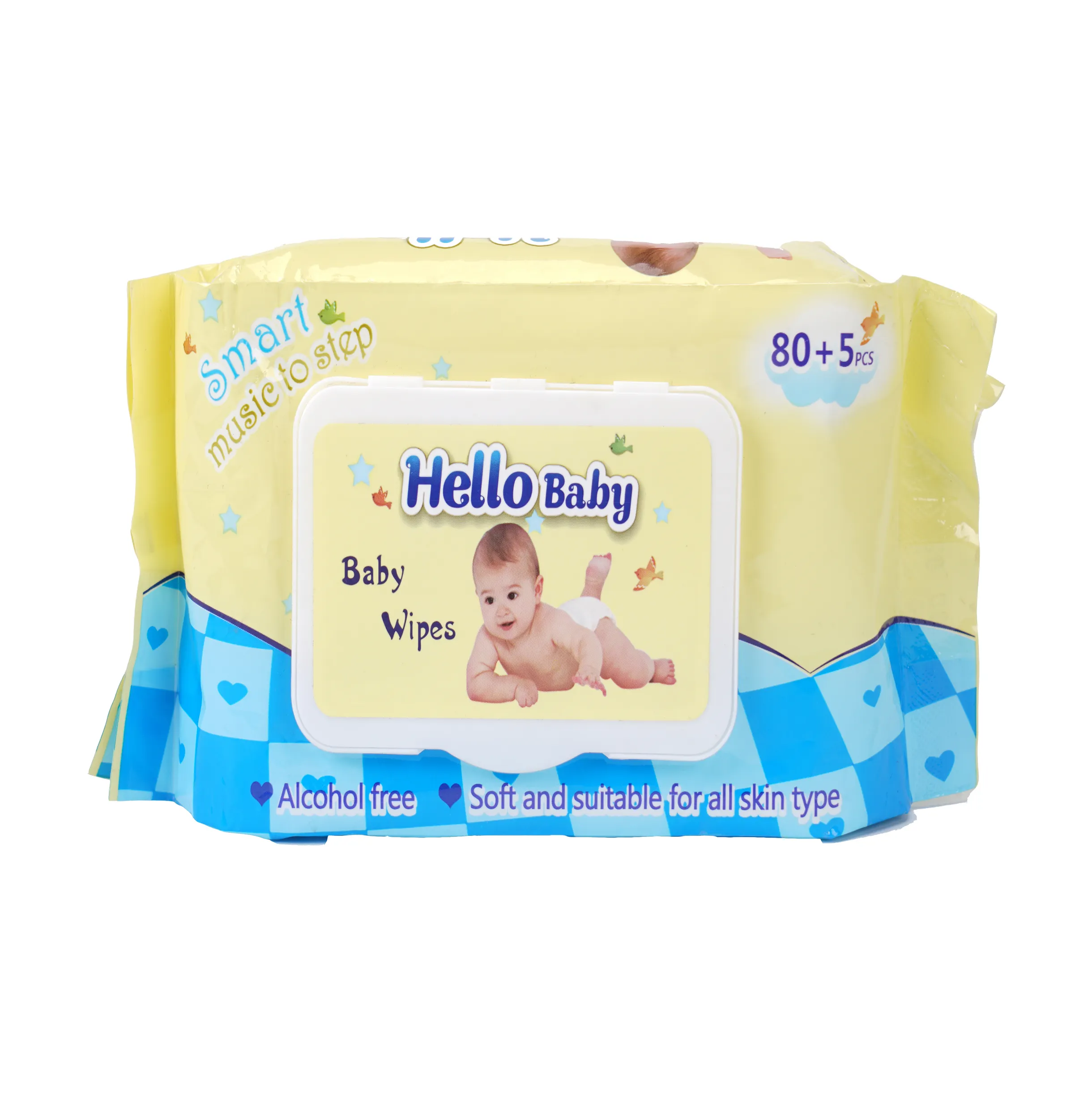 Merek OEM Whosale produsen tisu basah bayi dengan aroma