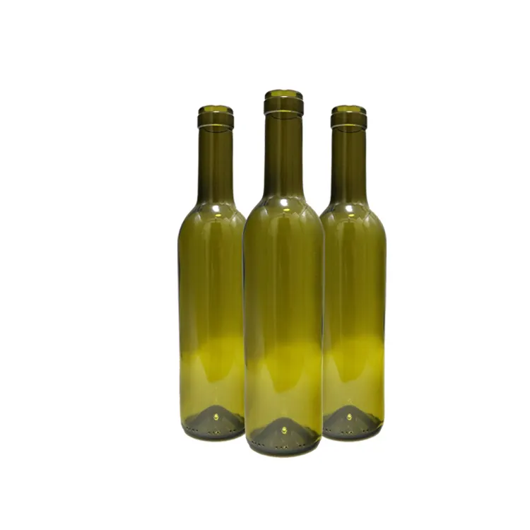 נמוך מחיר זול ריק 375ml משקל ריק עגול אדום יין זכוכית בקבוק עבור claret