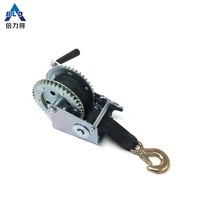 Torno de mano de acero inoxidable mini manual cable extractor de la mano del cabrestante con freno