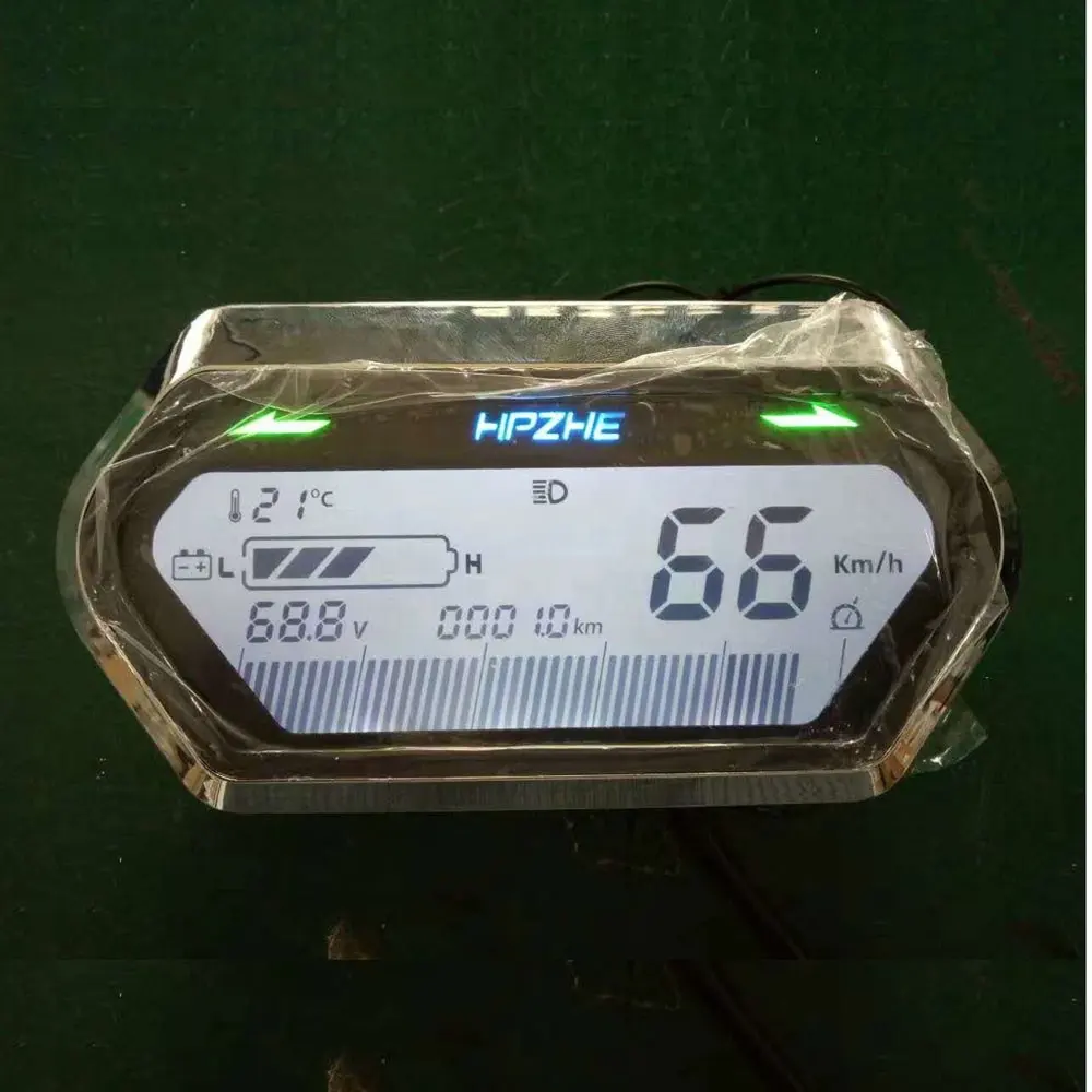 متعددة الوظائف LCD دراجة نارية سكوتر عداد السرعة عداد المسافات دورة في الدقيقة معيار الوقود Kph Mph