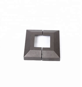 2x2 achats <span class=keywords><strong>en</strong></span> <span class=keywords><strong>ligne</strong></span> sableuse aluminium poteau carré plaque de base couverture pour poteau de clôture-SAND BLASTED - Product Image 4