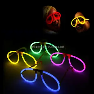 แว่นตาเรืองแสงสำหรับวันฮาโลวีนโปรดปรานของขวัญ5*200มิลลิเมตร Glow Stick DIY เรืองแสงแว่นตา