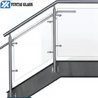 10mm 12mm 15mm preços painéis de vedação em vidro Temperado trilhos de vidro sem moldura exterior para varanda/terraço escada