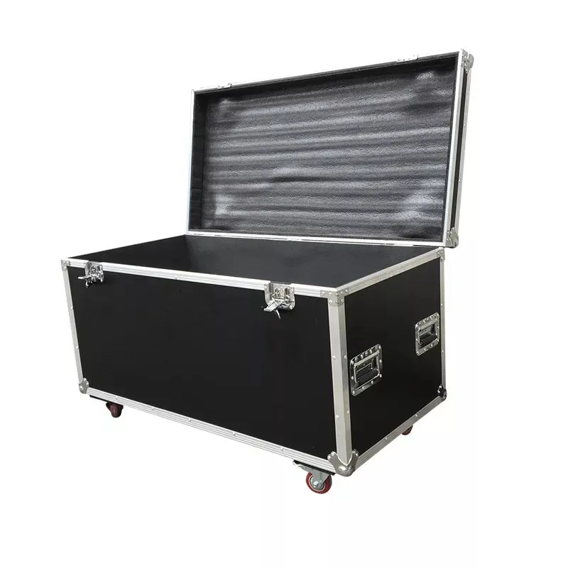 Aluminum flight road case transport 18" subwoofer speaker box flight case