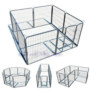 En çok satan açık köpek kulübesi kafes galvanizli tel örgü ve demir kasalar katı desen doğrudan fabrika tarafından sağlanan - Product Image 6