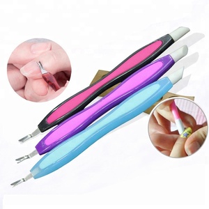 Plastic nail pusher / rubber pusher / cuticle trimmer