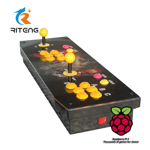 Metal clásico arcade consola con Pandora Box 4S Raspberry <span class=keywords><strong>Pi</strong></span> 3 para 2 jugadores - Product Image 2