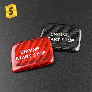 ES nhà máy phụ kiện nội thất xe hơi sợi carbon động cơ xe bắt đầu nút dừng cho Chevrolet Camaro năm 2016-2018 - Product Image 4