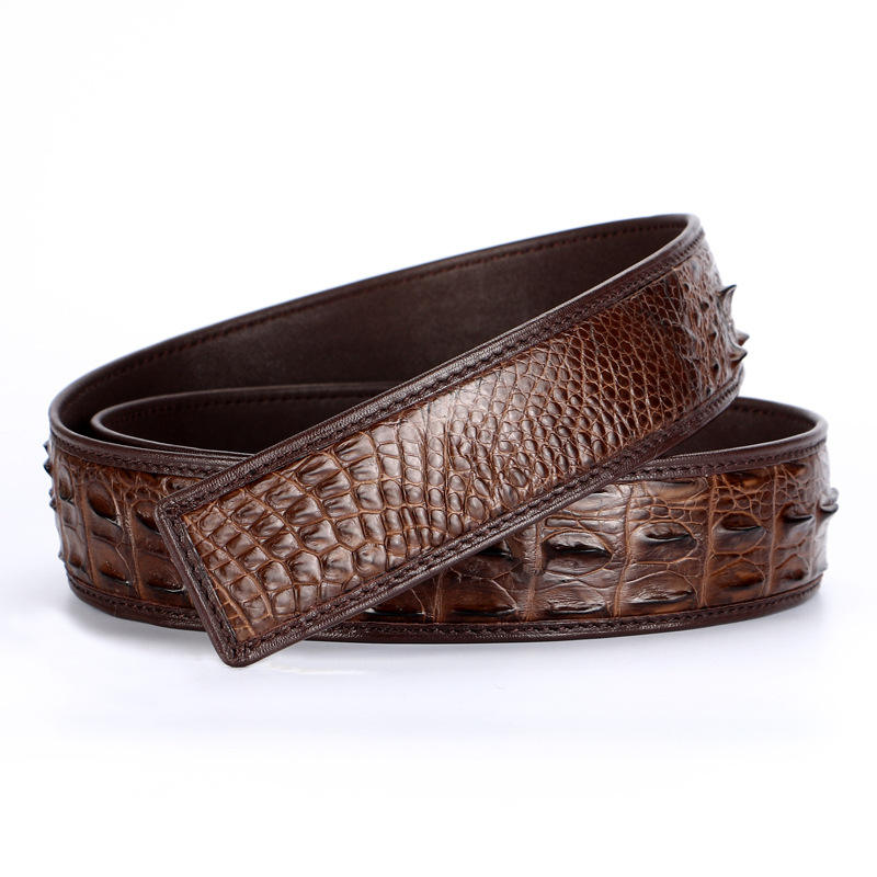 100% Real Crocodile Leather Strap Whole Genuine Leather Crocodile Waist  Belts