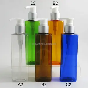 Botol Pompa Dispenser PTE Plastik Ramah Lingkungan 240Ml untuk Sabun Mandi Gel Cair