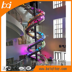 Meilleures ventes : Toboggan en <span class=keywords><strong>acier</strong></span> inoxydable au design unique, pour intérieur ou extérieur, toboggan métallique haut de gamme en forme de S pour aire de jeux - Product Image 6