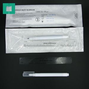 Marqueur chirurgical pour la peau, stérile, certifié ISO9001, sans irritation, lavable, violet, pointes de 0,5 mm/1 mm, effaçable à sec - Product Image 3