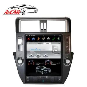 AuCAR-autoradio 12.1 ", Android 9.0, écran Vertical, lecteur multimédia, DVD, vidéo, stéréo, pour voiture Toyota Prado (2010, 2013)