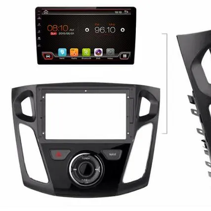Lecteur multimédia dvd avec navigation gps, radio et cassette, pour Ford Focus 3 2012 2013 2014, android 8, 9 pouces, 2 din