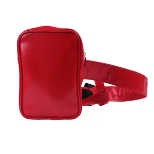 Oempromo Fashion Style Red Custom Leather Harness Leg Fanny Pack Box Fashion Bag Women Water Proof PU Easily Carrying Cell Phone