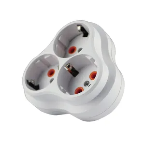 New design modern electrical accessories Euro triple socket for home