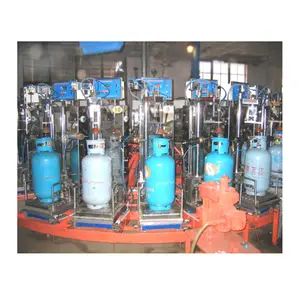 Weighing pump lpg cylinder filling carousel exproof bottle cylinder filler uniweigh wood lpg lpg chemical food medical textiles 500w case