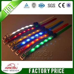 15 anos usine aimigou coloré électrique <span class=keywords><strong>pas</strong></span> <span class=keywords><strong>cher</strong></span> gros <span class=keywords><strong>collier</strong></span> de <span class=keywords><strong>chien</strong></span> led - Product Image 1
