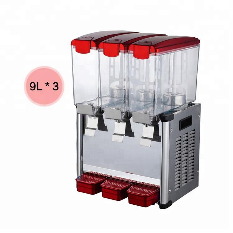 2023 Коммерческая автоматическая машина для замороженных напитков с 3 резервуарами, охлаждающая соковыжималка, диспенсер для продажи, Европа