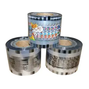 Custom Easy PeelオフPET/CPP Plastic Cup Sealing Roll Film