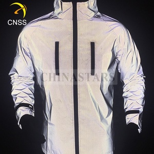 Ad alta visibilità luce-peso di notte sport all'aria aperta <span class=keywords><strong>bike</strong></span> ciclo argento rivestimento riflettente per la sicurezza abbigliamento - Product Image 2