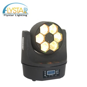Pièces centrales de décoration de mariage 15W, Led <span class=keywords><strong>lavage</strong></span>, 4 en 1, yeux d'abeille, Mini faisceau, tête mobile, 6 pièces - Product Image 5