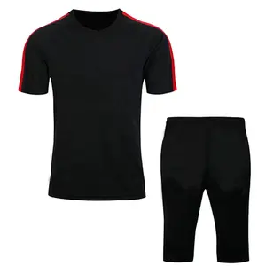 Sesuaikan Desain Anda Sendiri Baju Latihan Sepak Bola dengan Celana Pendek Jersey Sepak Bola 3/4