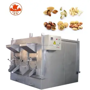 2 Stainless steel cashew nut peanut roasting machine coffee bean roaster