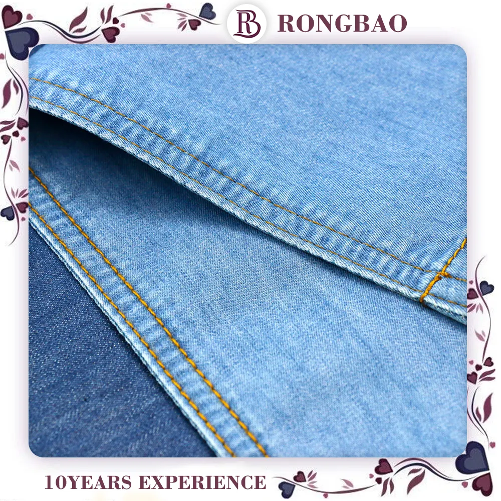 Fornecedor fábrica de Jeans de Cor Azul Denim Tecido Para Homem de Abastecimento