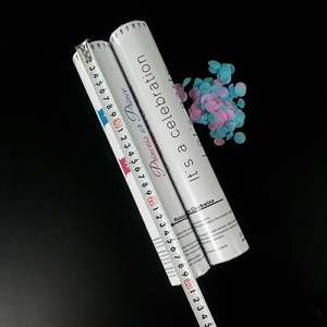 Cannone Sparacoriandoli Ecologico Blu e Rosa per Rivelazione del Sesso del Bambino, per Feste di Nascita e Baby Shower - Product Image 2