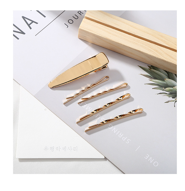 4 шт. элегантные Геометрические заколки для волос в Корейском стиле с кристаллами и жемчугом аксессуары для волос