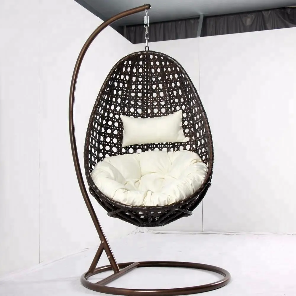 Adult Outdoor Swingasan Cocoon Macrame Swing Wicker Used Egg Rattan Hanging Chair