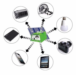 Sistema de iluminación casero solar portátil 30 W panel solar 4 bombillas LED 10 W <span class=keywords><strong>y</strong></span> múltiples cargador del teléfono (YH1003) - Product Image 4